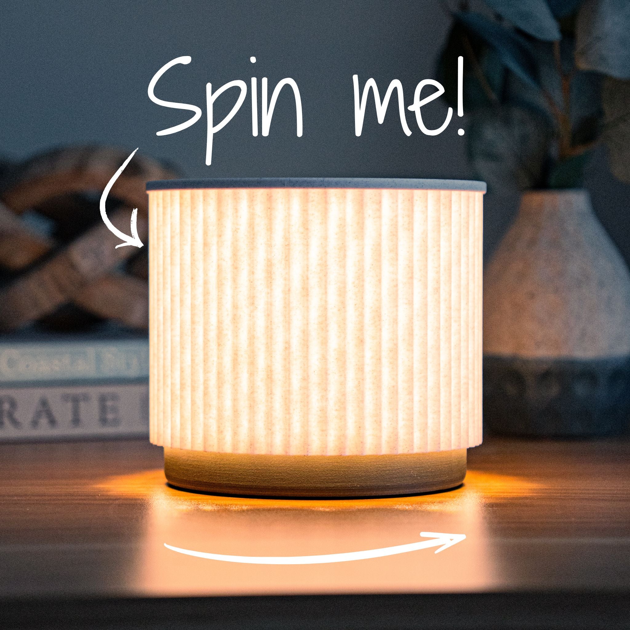 Spin Lamp 2.0 – Rotating Dimmable Desk Lamp | Outwitt Creations